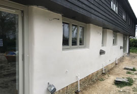 Suffolk Grain Barn Lime Plastering