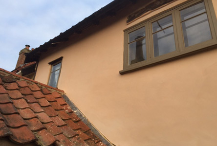 Finished lime plaster