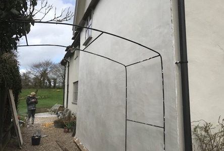 Lath and Lime Plastering Framsden Suffolk Example