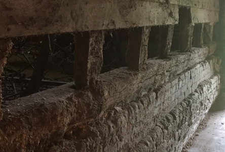 Repair to rotting woodwork