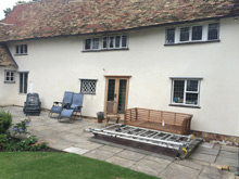 Lime plaster example in Barton
