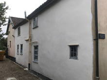 Lime plaster example in Thornton