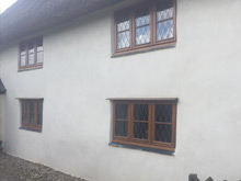 Lime plaster example in Thwaite