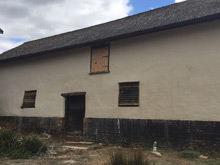 Lime plaster example in Wetheringset